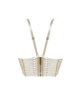 Bordelle Signature Crop Top Bra in Ivory