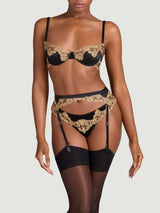 Coco de Mer Reina Suspender Belt