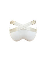 Bordelle Signature Panelled Suspender Brief in Ivory