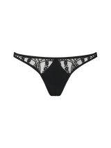Coco de Mer Kiana Spanking Knicker, featuring a high-cut design with graphic floral Leaver's Lace and luxurious velvet