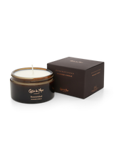 Coco de Mer Roseravished Massage Candle with luxury velvet brown box