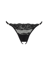 Coco de Mer Seraphine Open Knicker - Black Friday