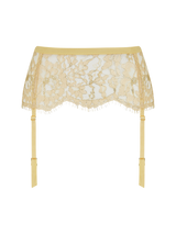 Coco de Mer Fiorella Suspender Belt in Gold