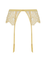 Coco de Mer Fiorella Suspender Belt in Gold