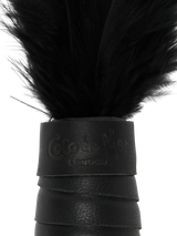 Coco de Mer Black Leather Feather Tickler