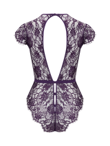 Coco de Mer Hera Bodysuit in Violet