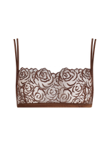 Muse by Coco de Mer Rosalia Bandeau Bra in Cocoa