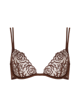 Muse by Coco de Mer Rosalia Plunge Bra in Cocoa