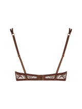 Muse by Coco de Mer Rosalia Plunge Bra in Cocoa