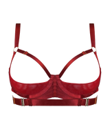 Bordelle Signature Shelf Bra in Burnt Red