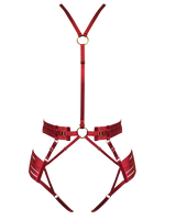 Bordelle Signature Strap Body Harness in Burnt Red