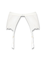 Coco de Mer Athena in Ivory Suspender Belt