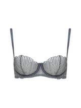 Coco de Mer Athena Silver Balcony Bra