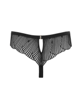 Athena Black Lace Low Rise Skirted Thong