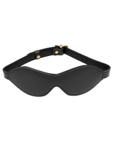 Coco de Mer Black Leather Blindfold for adult's couple play