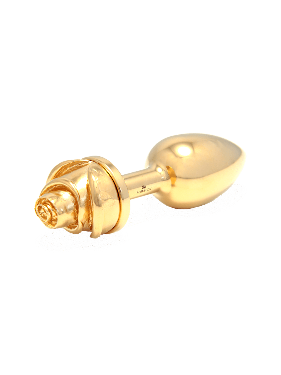 Julian Snelling Rosebud Gold Rose Anal Plug  Coco de Mer
