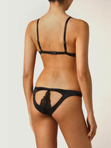 Seraphine Black Lace Soft Cup Bra & Spanking Knicker