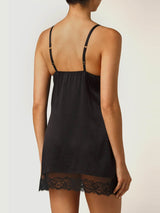 Seraphine Black Lace Slip Dress