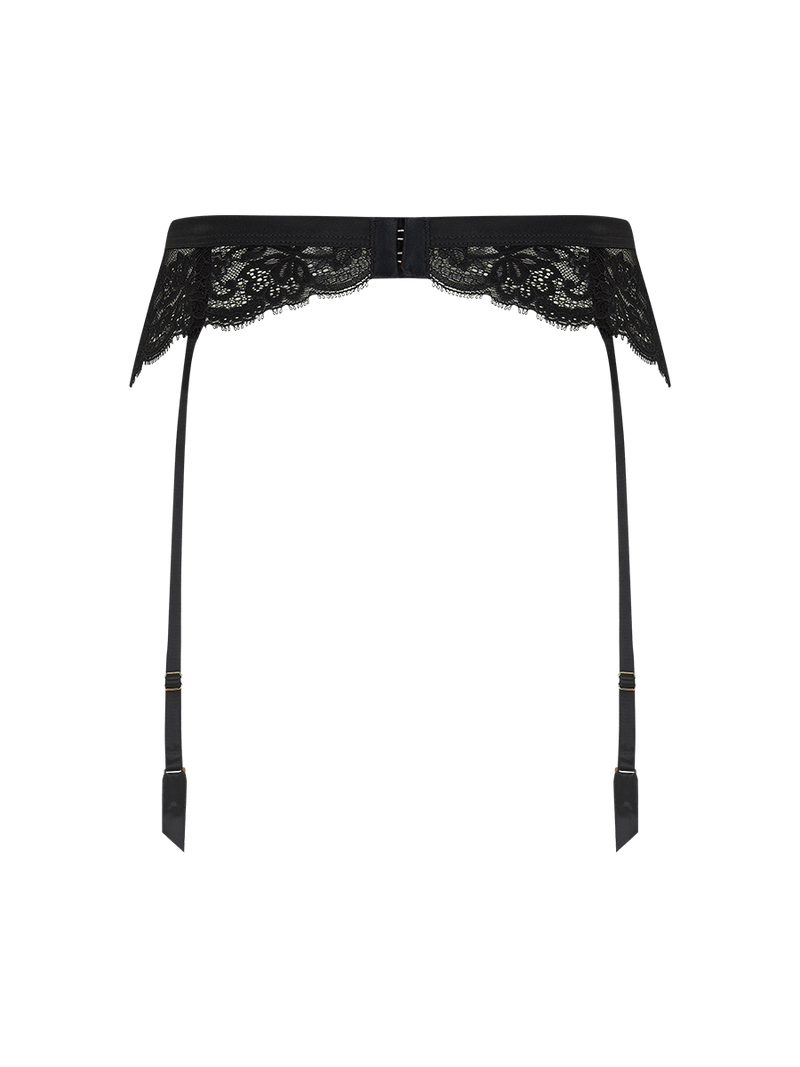 Seraphine Black Lace Suspender Belt