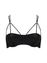 Sylph Black Silk Half Cup Bra