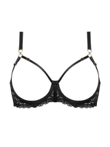 Bordelle Alta Ouvert Wire Bra Black