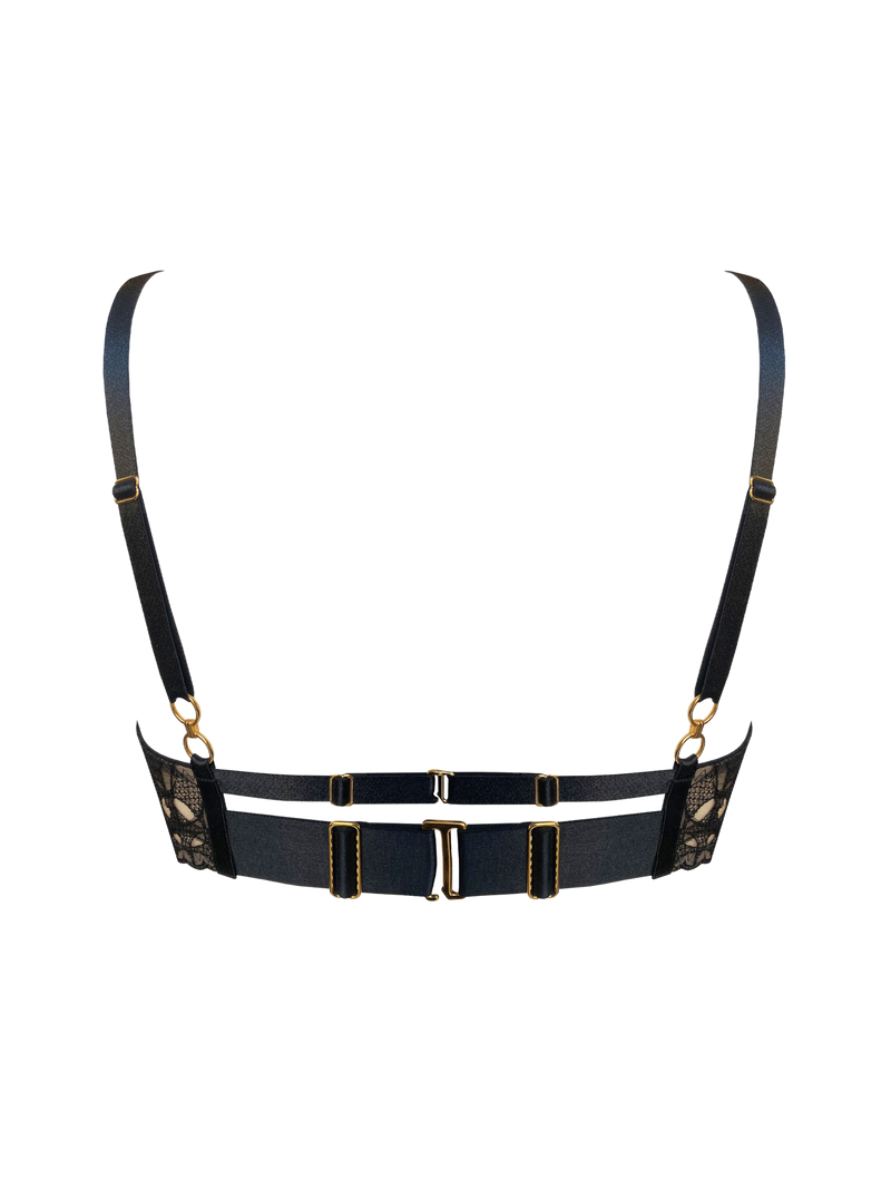 Bordelle Alta Ouvert Wire Bra Black