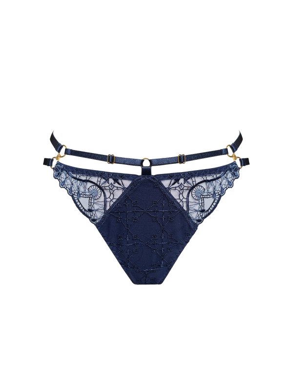 Bordelle Mari Open Back Brief Navy