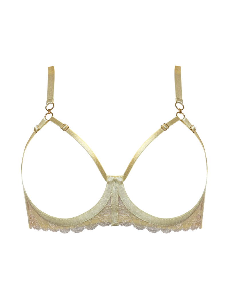 Bordelle Alta Ouvert Wire Bra Lemon