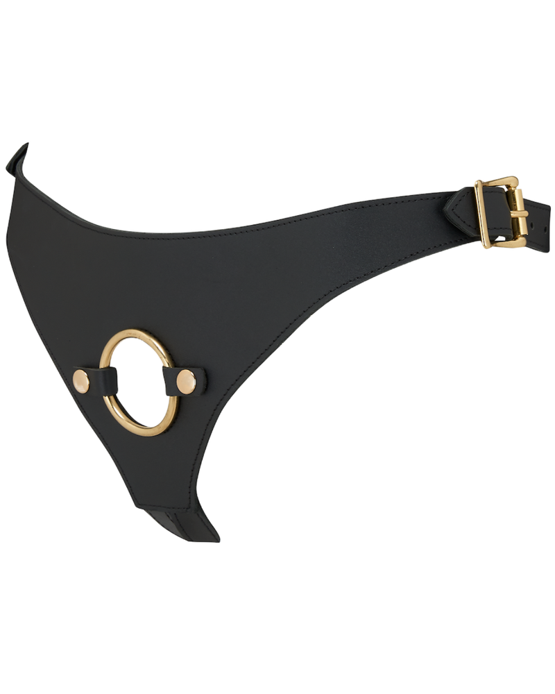 Coco de Mer Black Leather Strap On Harness