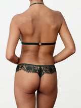 Coco de Mer Hera Deep Green Skirted Thong
