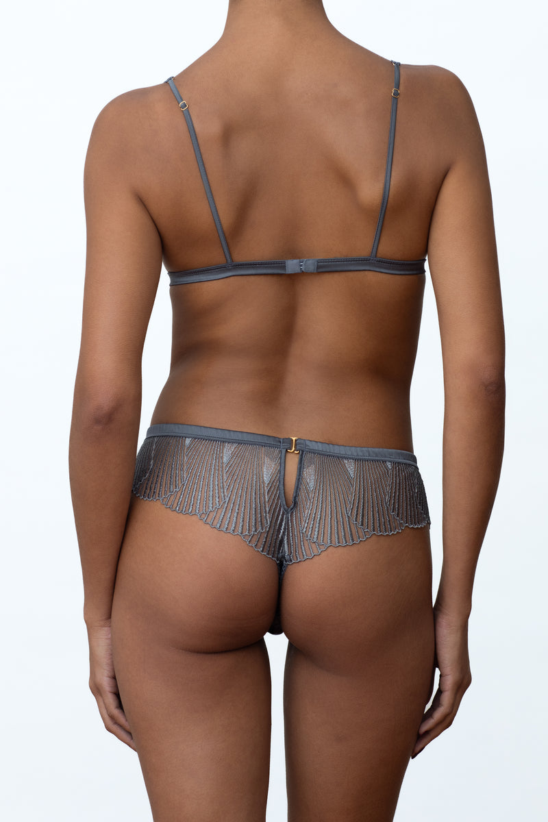 Coco de Mer Athena Silver High Apex Triangle Bra