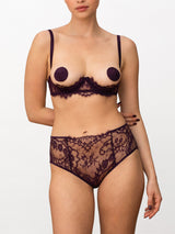 Coco de Mer Lunaria High Waisted Open Knicker