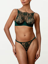 Coco de Mer Hera Deep Green Brazilian Knicker