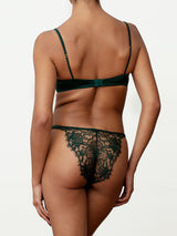 Coco de Mer Hera Deep Green Brazilian Knicker