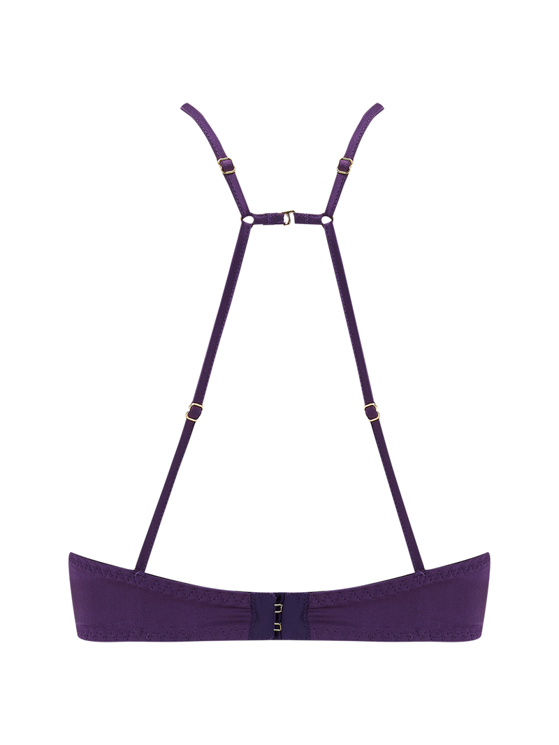 Coco de Mer Hera Quarter Cup Bra in Violet