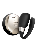 Lelo Tiani 3 couples c-shaped vibrator in classic black and gold