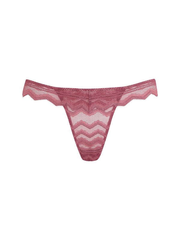 Muse by Coco de Mer Margot Brazilian Knicker in Deep Rose