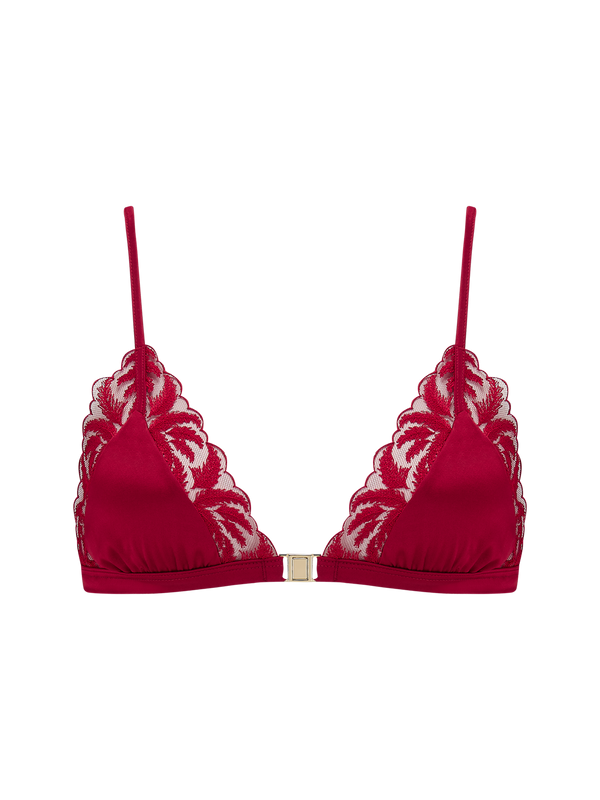 Coco de Mer Ravenna Triangle Bra in Ruby