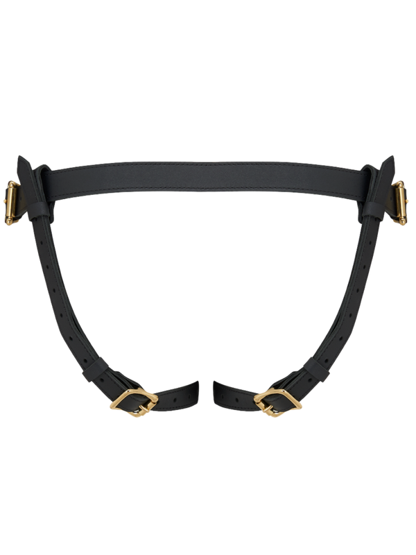 Coco de Mer Black Leather Strap On Harness