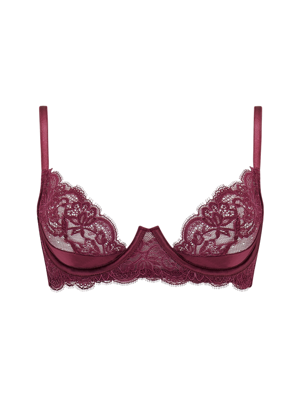 Coco de Mer Seraphine Plum Plunge Bra