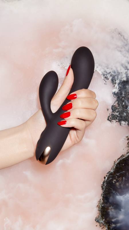 coco de mer luxury dual vibrator chocolate silicone for Clitoral and G Spot stimulation