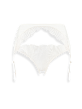 Coco de Mer Athena in Ivory Open Suspender Knicker