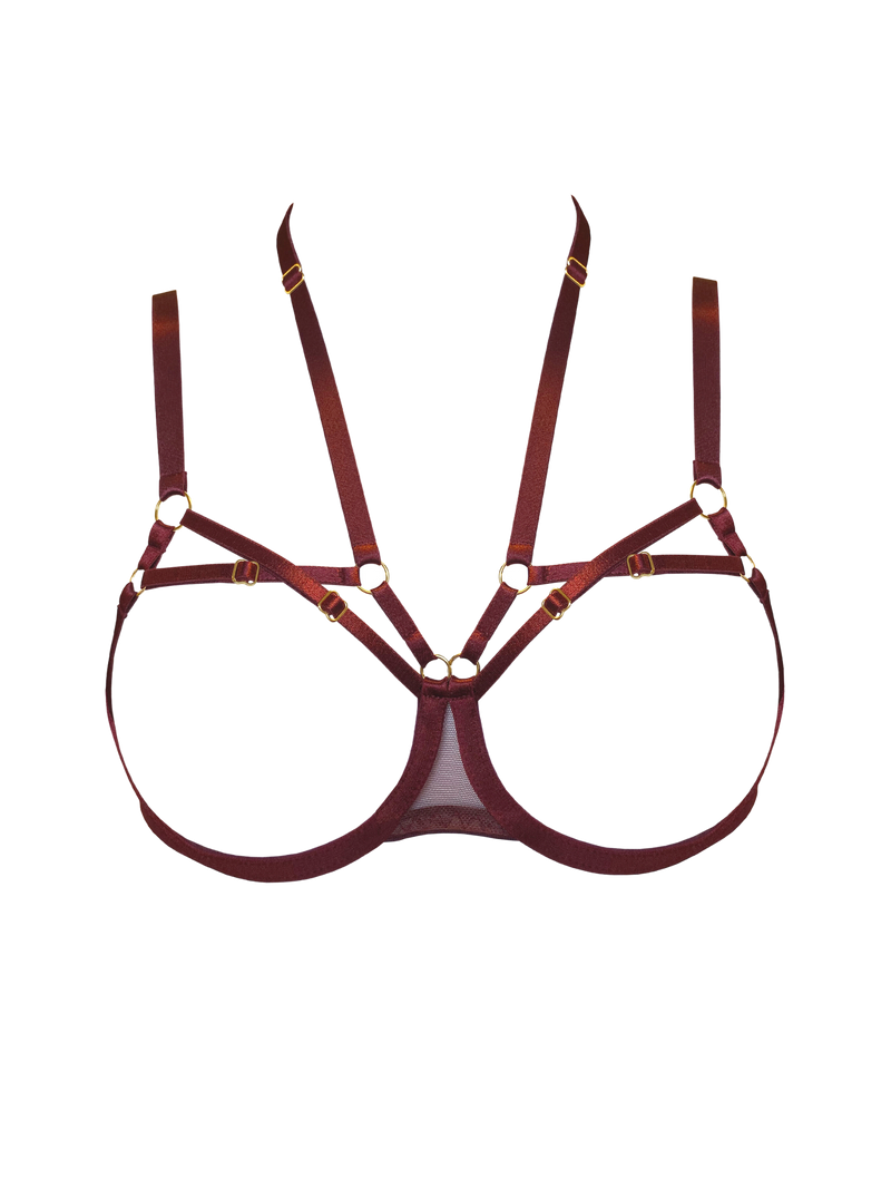 Bordelle Dia Ouvert Wire Bra Morello