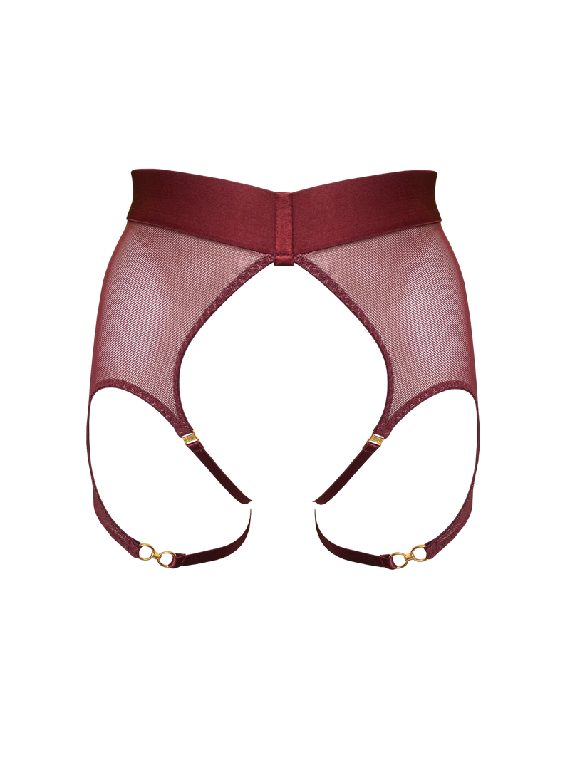 Bordelle Cadi Ouvert Garter Brief Morello