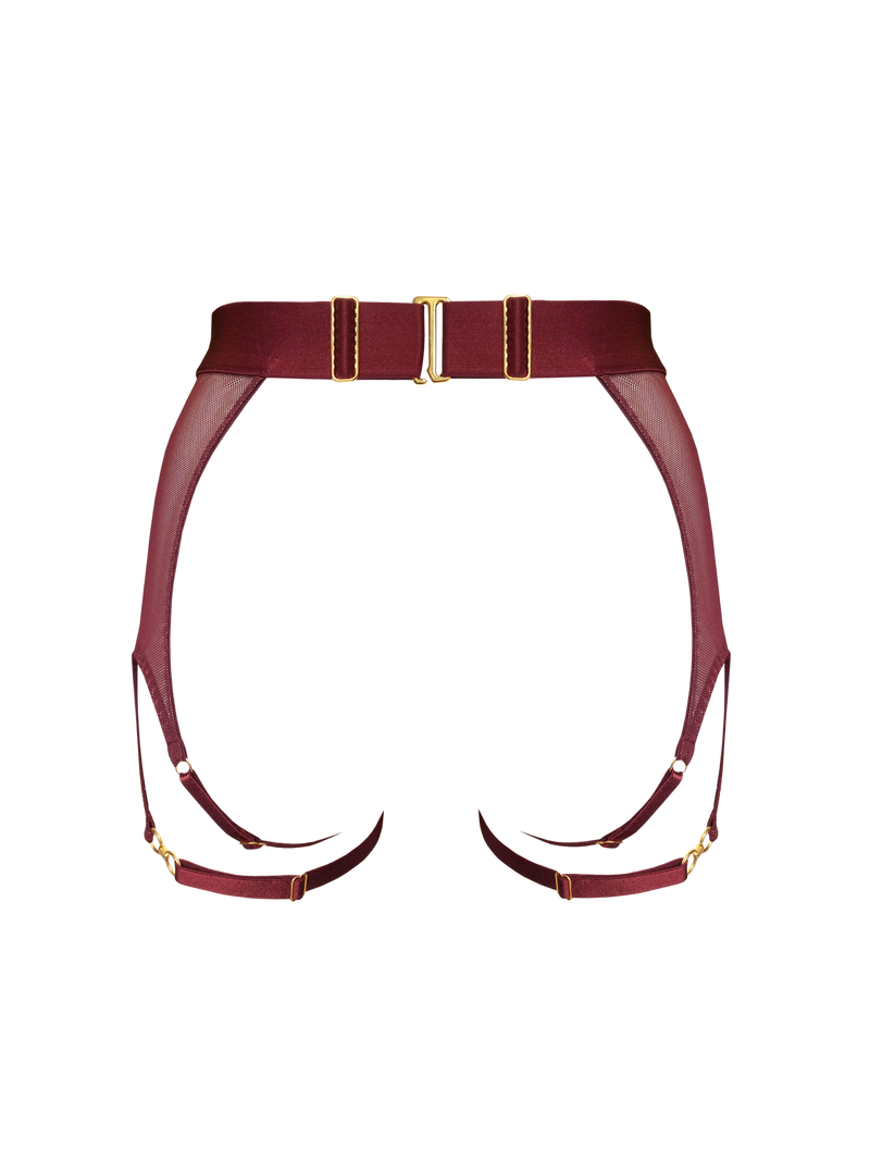 Bordelle Cadi Ouvert Garter Brief Morello