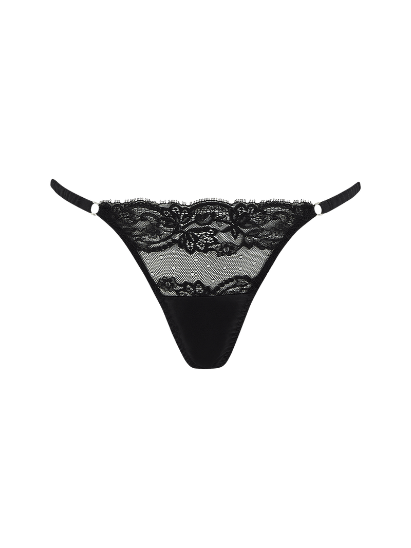 Coco de Mer Seraphine Brazillian Knicker - Black Friday
