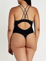 Sylph Black Silk Wired Bodysuit