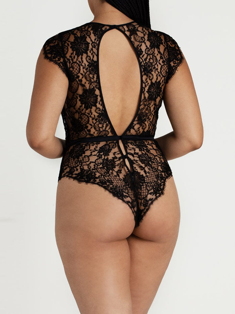 Hera Black Lace Bodysuit