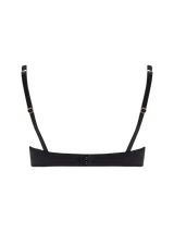 Athena Black Balcony Bra from the back to display the adjustable straps 