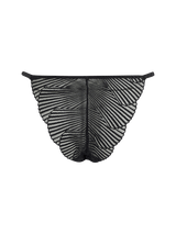 Athena Black Brazilian Knicker in stunning embroidery